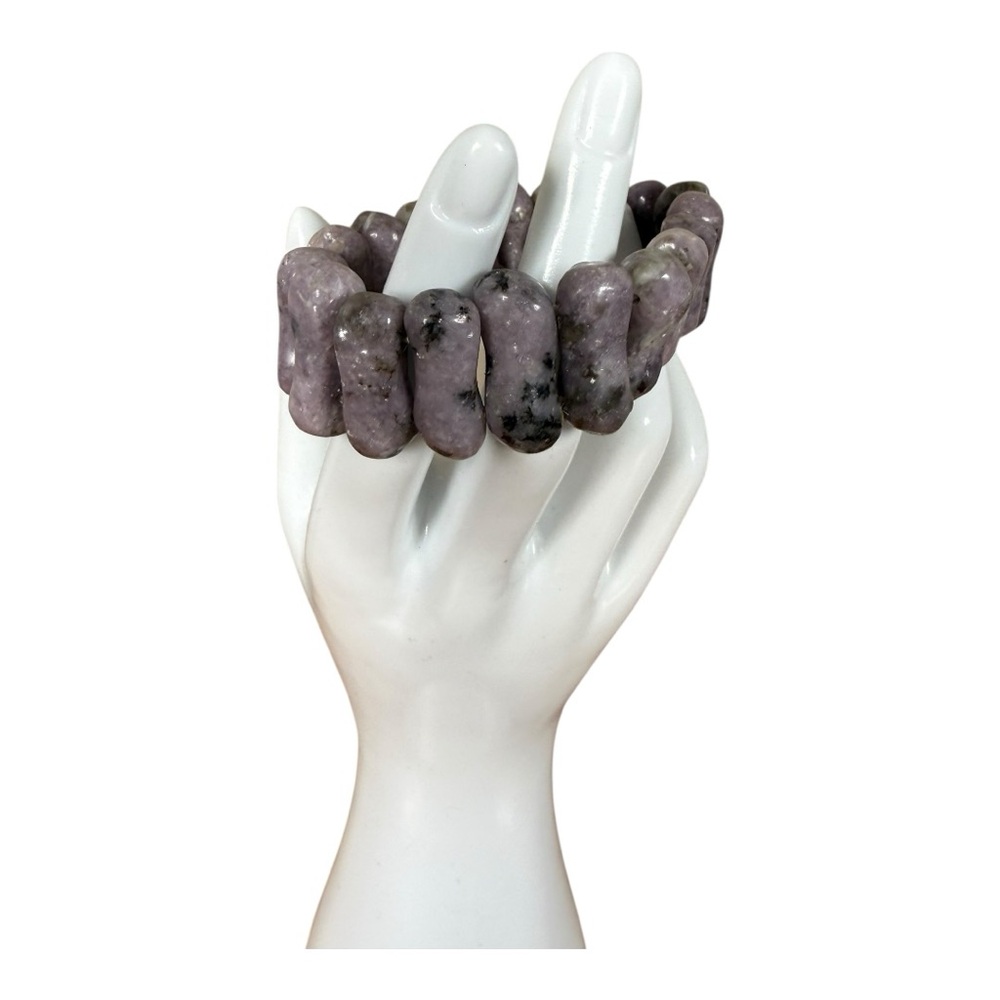 Polished‎ Amethyst Stone Bracelet